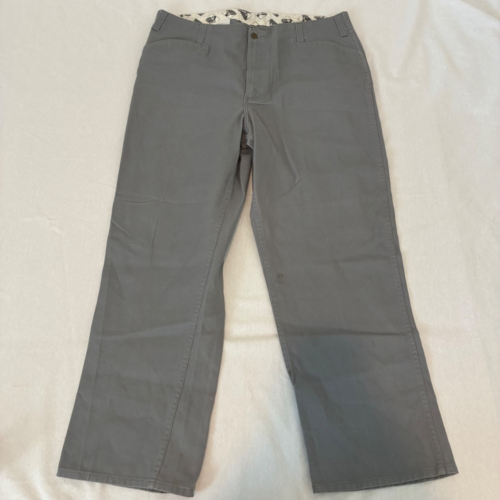 Ben Davis Work Pants Mens 40 Gray Style 692 Heavyweight Twill Straight Leg